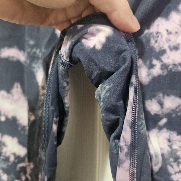 Lululemon Align High-Rise Crop 23" Circulate Tie Dye Mineral Blue Multi 12 - Picture 4 of 6